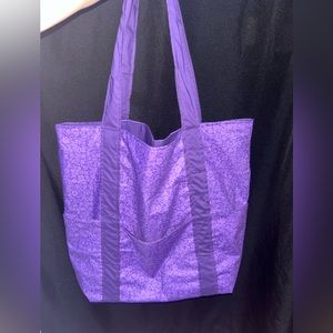 Handmade purple tote bag